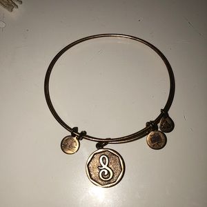 Gold S Charm Alex and Ani